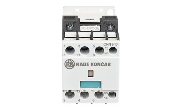 Контактор CNN 9 10 380/400V 50Hz, 3P, 9A/(25A по AC-1), 4.5kW(400VAC), 380/400VAC, 1NO