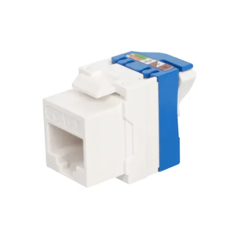 Модуль Keystone Toolless RJ45, cat. 6, UTP, 180 град., белый