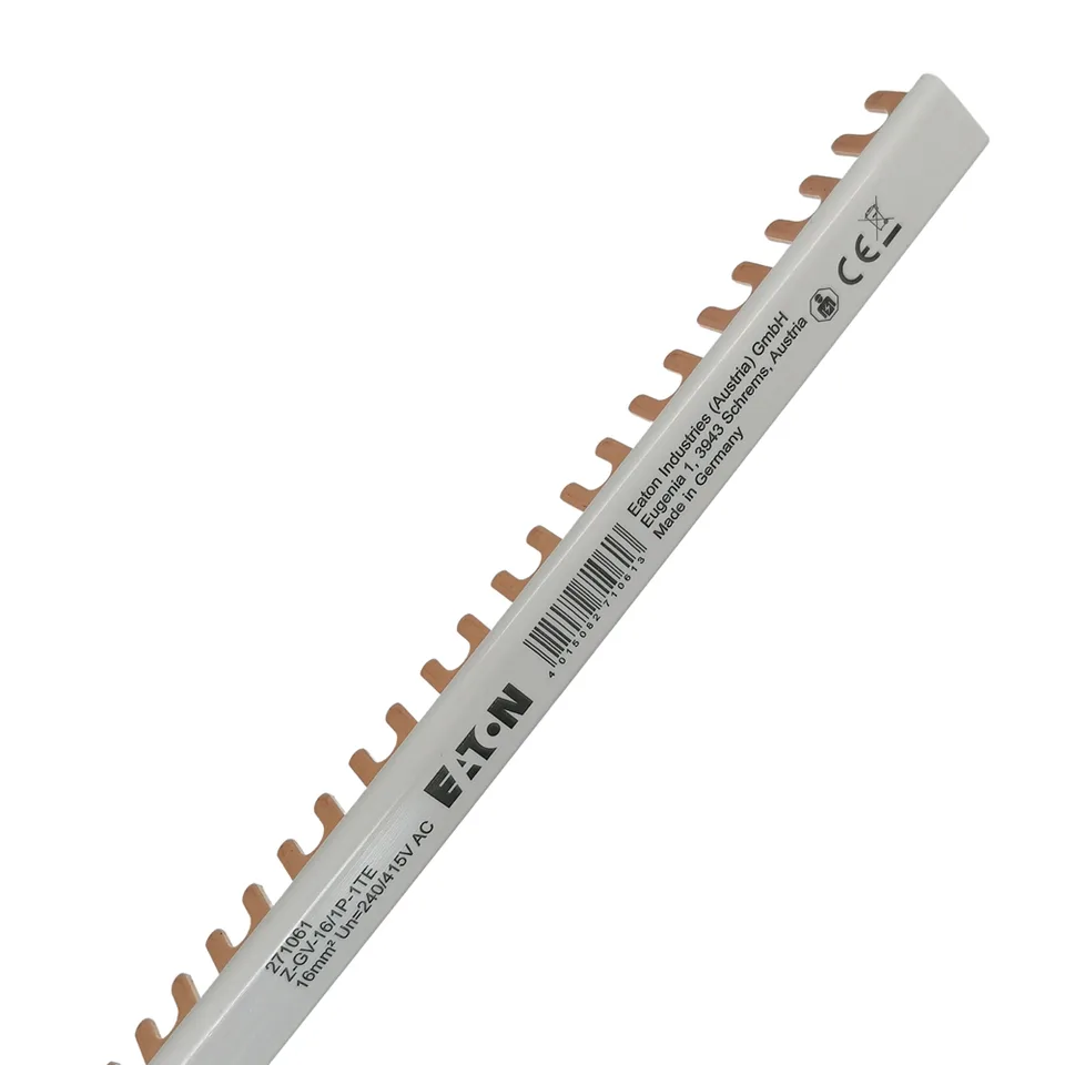 Шинка гребенчатая Z-GV-16/1P-1TE, 1P, 16мм2, 80А, вилка, на 57 авт. выкл. (1м)