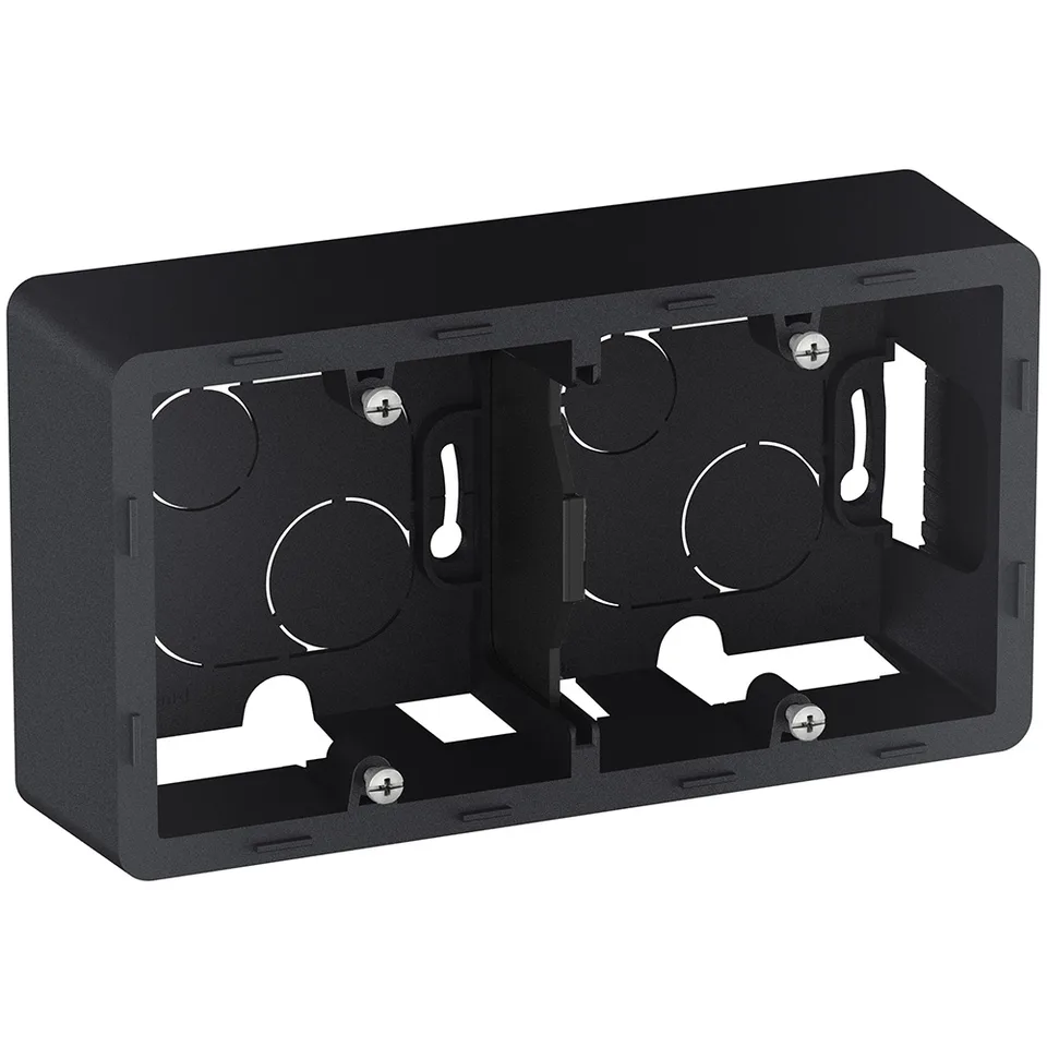 Inspiria - Коробка для наклад. монтажа 2поста (антрацит)