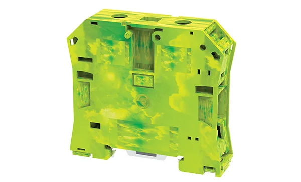Клемма защитного проводника CGT50/70N /20x77mm, винтовая, 2 присоед., 70mm2, желто-зеленая