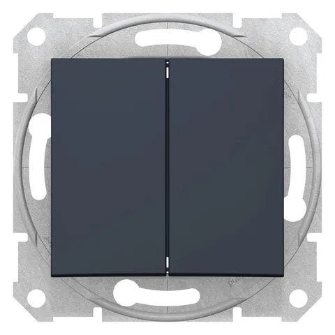 Выключатель Schneider Electric Sedna, 2-х клав IP44 графит