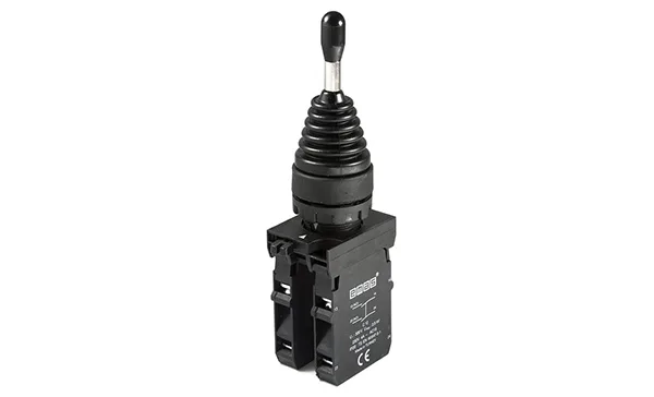 Джойстик 4-ехпозиционный CP, фиксация, 2NO+2NO, 4A 230V AC15, 22mm,IP65