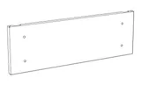 Глухая модульная панель 200x800мм (ВхШ), RAL7035, 1шт