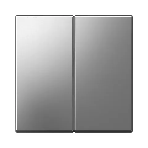 Выключатель Systeme Electric ArtGallery, клавиши для 2-клавишного выключтаеля, сталь
