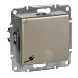 Розетка Schneider Electric Sedna, с/з с/ш с крыш., титан