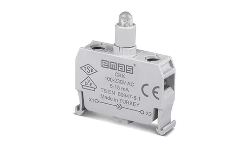 Блок индикатора, красный, LED, 100_230VAC, монтаж в коробку, для CP/CM серий