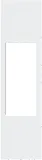 Лицевая панель для розеток USB, TF, RJ45, SAT и диммеров 1 модуль, белый