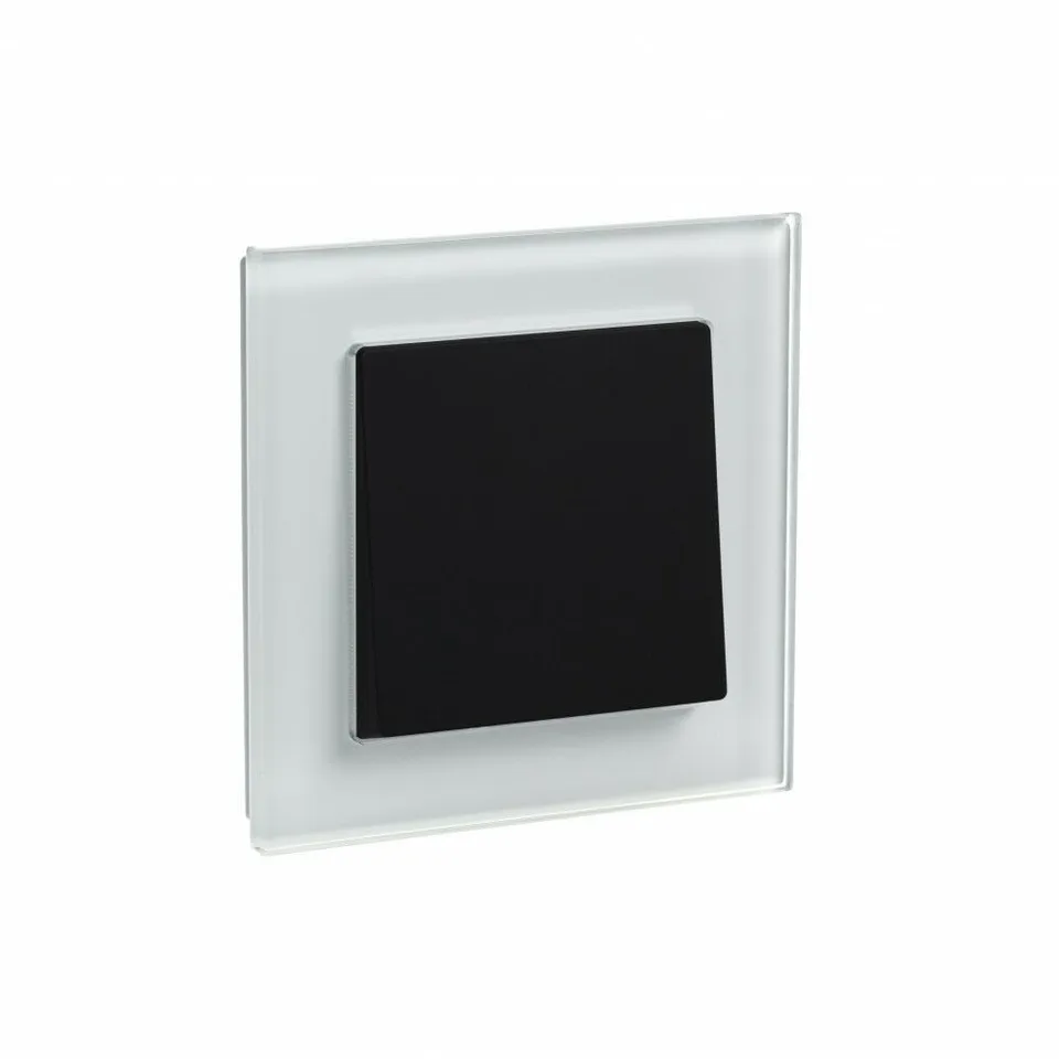 Рамка Systeme Electric AtlasDesign, 1-постовая, матовое стекло белый