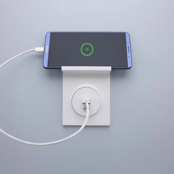 Рамка + держатель для телефона Schneider Electric Odace S52P712