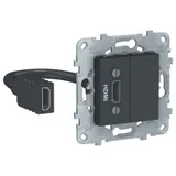Розетка Schneider Electric Unica, NEW HDMI, антрацит