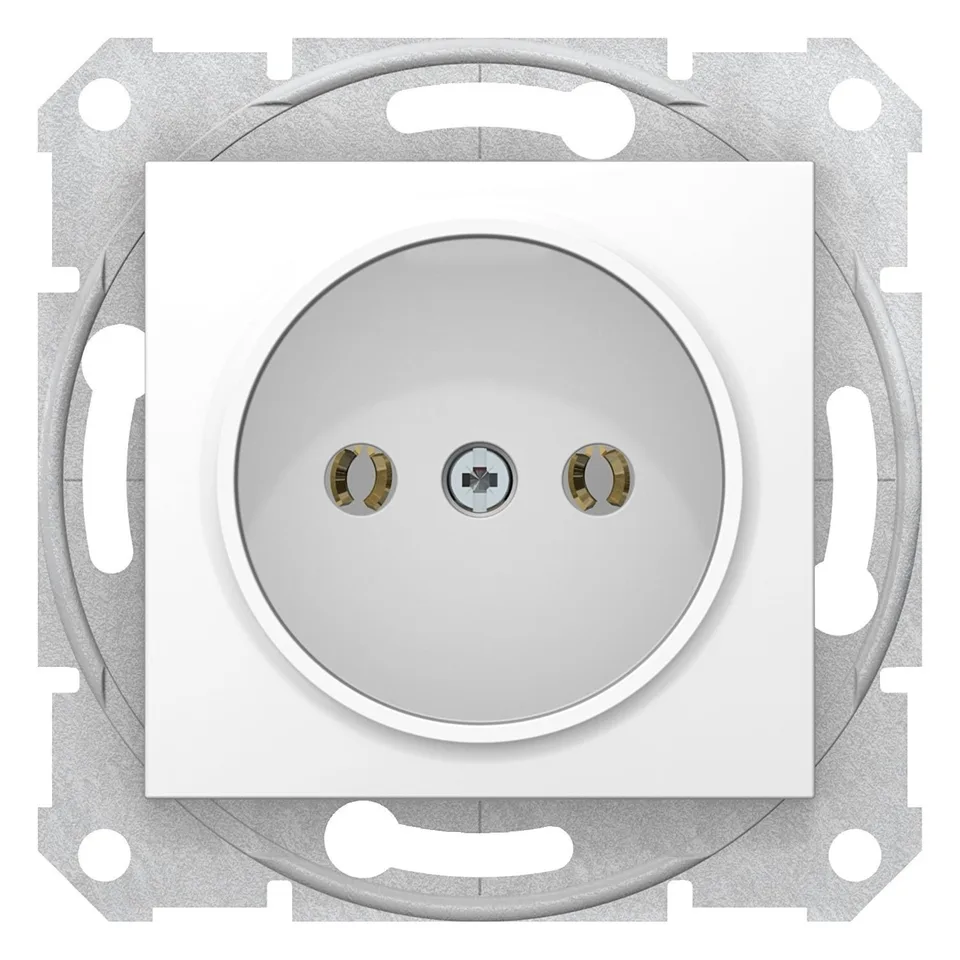 Розетка Schneider Electric Sedna, б/з б/ш, белый