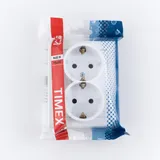 JOWISZ - Розетка 2x2P+E, белый