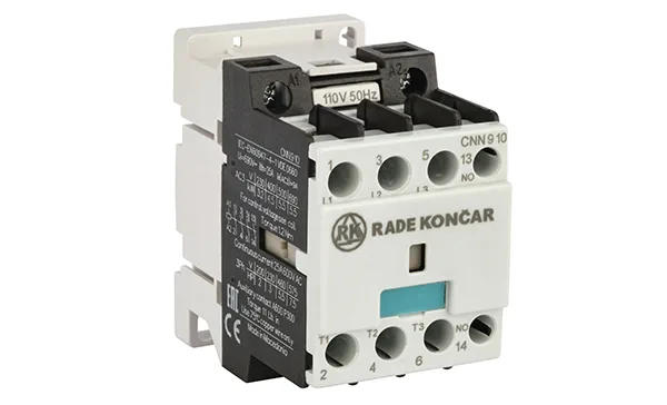 Контактор CNN 9 10 110V 50Hz, 3P, 9A/(25A по AC-1), 4.5kW(400VAC), 110VAC, 1NO