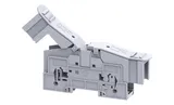 Клемма болтовая PTB70/95SH /32x192mm, 2 присоед., M8, 95mm2, 232A, 1000V, с защитными крышками, серая