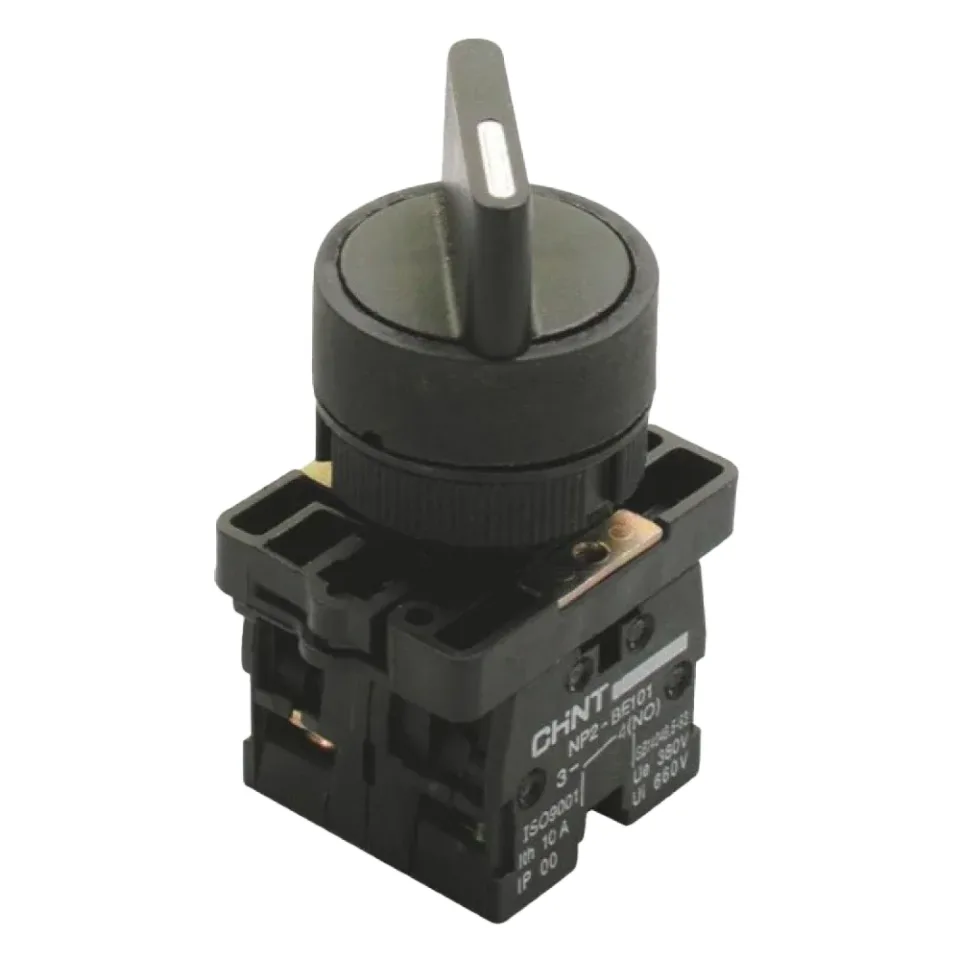 Переключатель NP2-ED21, 2 положения фиксацией, 1НО, IP40 (R)