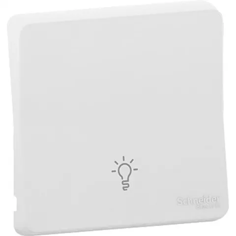 Лицевая панель Schneider Electric Mureva, S, клавиша с символом "свет", белый, IP55