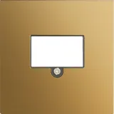 Накладка стандарта TAE для розеток USB, HDMI, Аудио, матовое золото, серия R98 METAL