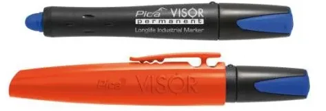 Сухой промышленный маркер Pica Visor Permanent / синий