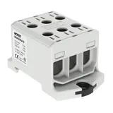 Клемма Morek OTL50-3 серая, 3xAl/Cu 1,5_150mm², 160(CU)/145(AL)A на клемму, 1000V, винтовые зажимы