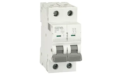 Авт. выключатель GYM9-2P-2B, 2P, 2A, хар-ка B, 6kA, 2M