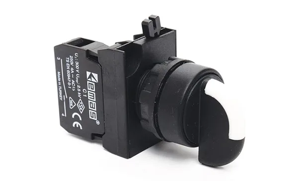 Переключатель CP, 0-I, фиксация, 1NO, 4A 230V AC15, 22mm, IP65