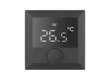 Термостат с датчиком пола, программируемый с Wi-Fi , 16 A, 55*55 мм.черный, ручка настройки