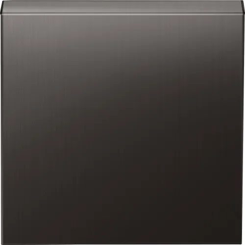 Накладка для розетки Schuko с заземлением, с крышкой, 16A 250 В~, никель, серия R98 METAL