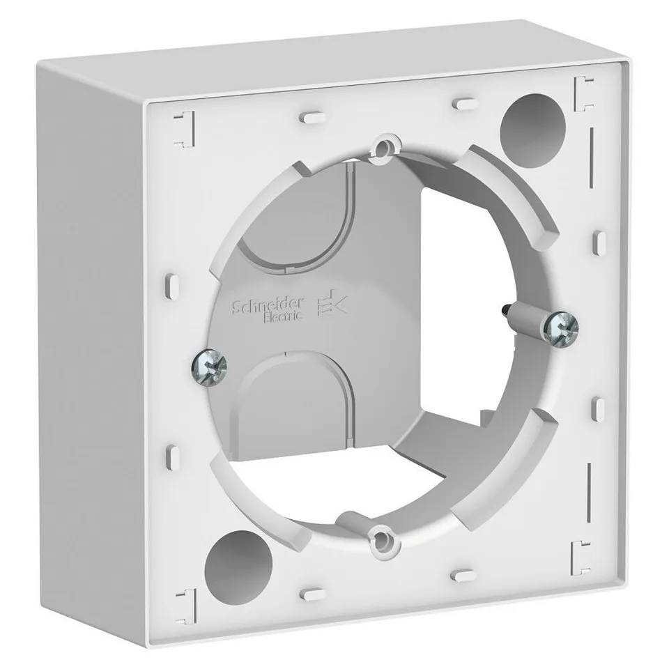 Монтажная коробка Systeme Electric AtlasDesign, для наружного монтажа, белый