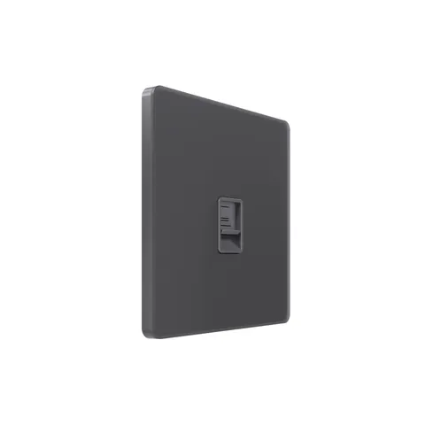 Компьютерная розетка Systeme Electric Infinity, информационная скрытой установки RJ-45 кат.5e, Вулканический пепел