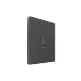 Компьютерная розетка Systeme Electric Infinity, информационная скрытой установки RJ-45 кат.5e, Вулканический пепел
