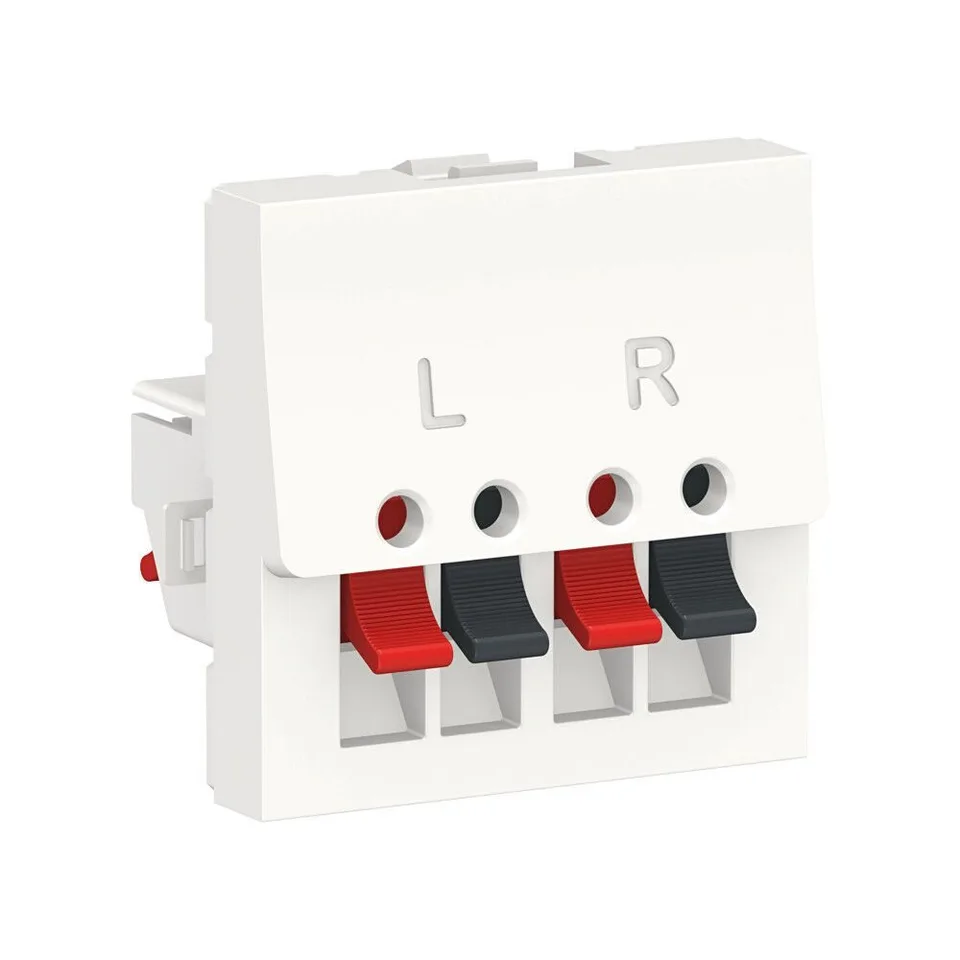 Розетка ТВ Schneider Electric Unica, MODULAR аудиорозетка, 2 модуля, белый