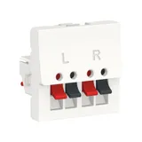 Розетка ТВ Schneider Electric Unica, MODULAR аудиорозетка, 2 модуля, белый
