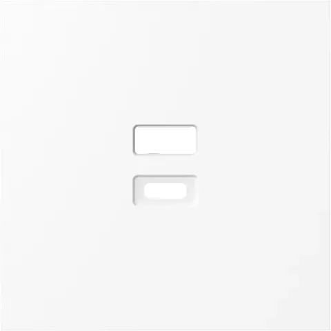Накладка для розеток USB, глянцевый белый, серия S08