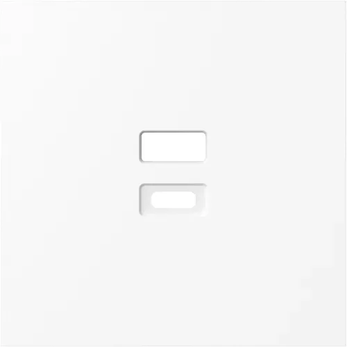 Накладка для розеток USB, глянцевый белый, серия S08