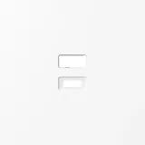 Накладка для розеток USB, глянцевый белый, серия S08