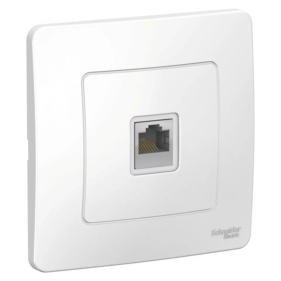 Розетка компьютерная Systeme Electric Blanca, скрытой установки RJ45, кат.5E, белый