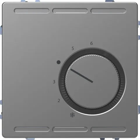 Термостат Schneider Electric D-Life, терморегулятор с центр. пл. с перекл. конт.230В, нерж. сталь, SD