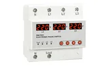 Реле выбора приоритетной фазы RM-PS63, 3NO+N, 63A, 220VAC, Umin(120_210V)/Umax(220_300V), 0.02_0.1s/1_600s, LED-дисплей, 5M