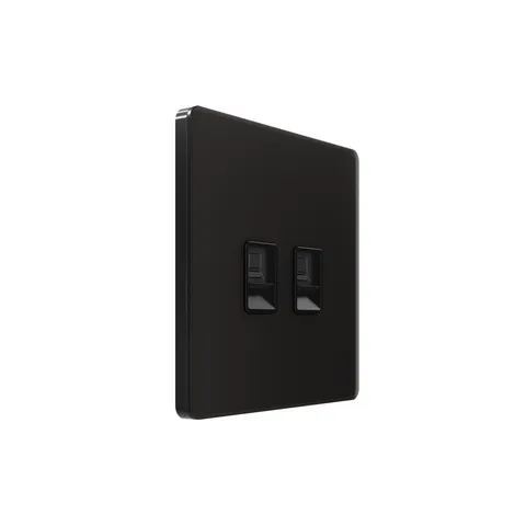 Компьютерная розетка Systeme Electric Infinity, информационная скрытой установки RJ-45 кат.5e 2-я, Полярная ночь