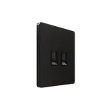 Компьютерная розетка Systeme Electric Infinity, информационная скрытой установки RJ-45 кат.5e 2-я, Полярная ночь