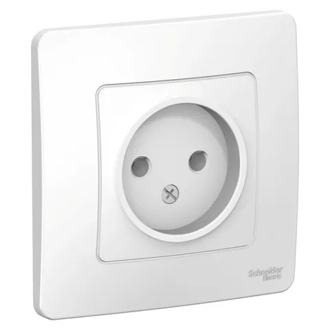 Розетка Systeme Electric Blanca, скрытой установки без заземления без шторок 16А, 250В, белый