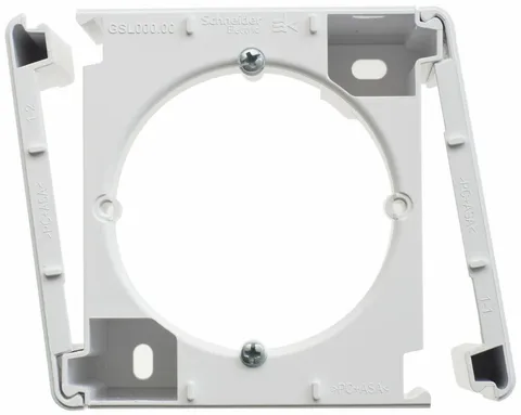 Монтажная коробка Systeme Electric Glossa, наруж. монтажа, белый