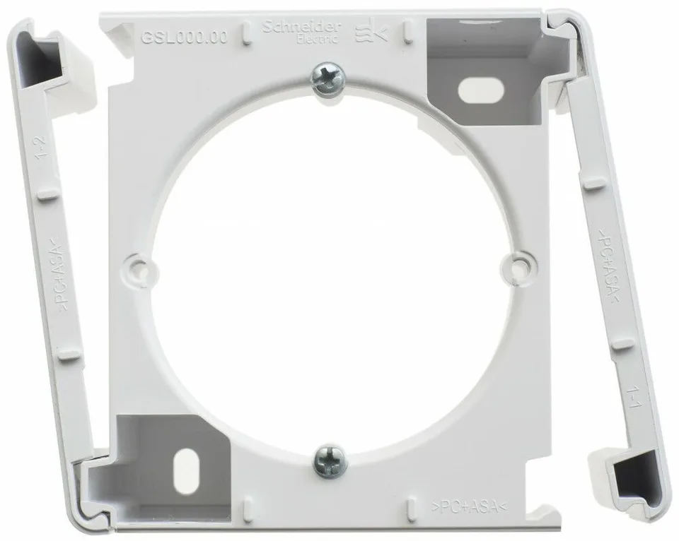 Монтажная коробка Systeme Electric Glossa, наруж. монтажа, белый