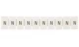 Маркировка клеммных модулей CA509/K5/H/N для клемм 5mm, гориз. "N" (упак. 100шт.)