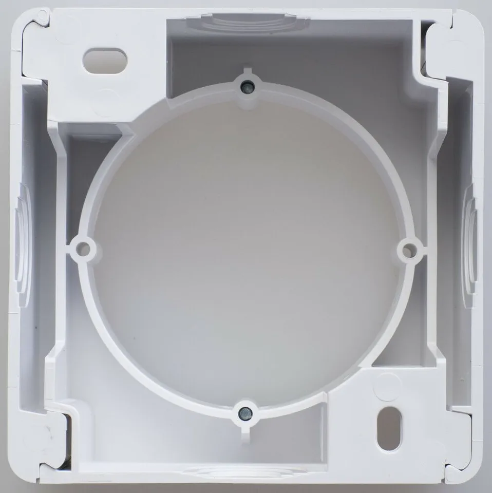Монтажная коробка Systeme Electric Glossa, наруж. монтажа, белый