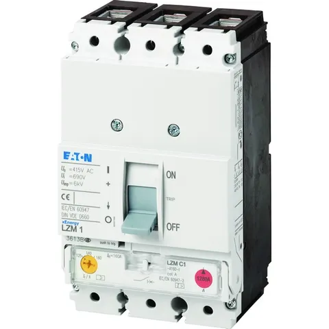 Авт. выключатель LZMC1-A160-I, 3P, 160A, 415VAC, 36kA, It=125_160A, Ie=1280A