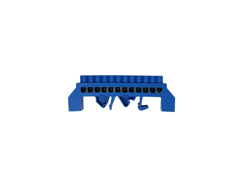 Клеммный блок "N" T009-0609/12B, 6х9, 12 отверстий, синий изолятор (NVA)