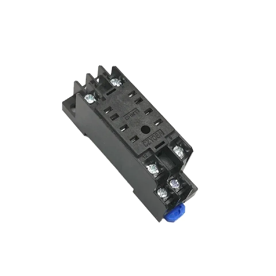 Колодка CZY08A-02 для реле JZX-22F(B)/2Z,NJX-13FW(B)/2ZS, JZX-18F(L)/2Z 2 контакта
