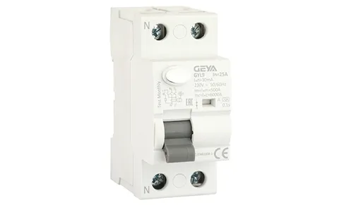 УЗО GYL9-2P-25A-30mA, 2P, 25A, 6 kA, 30mA, тип A, 2M